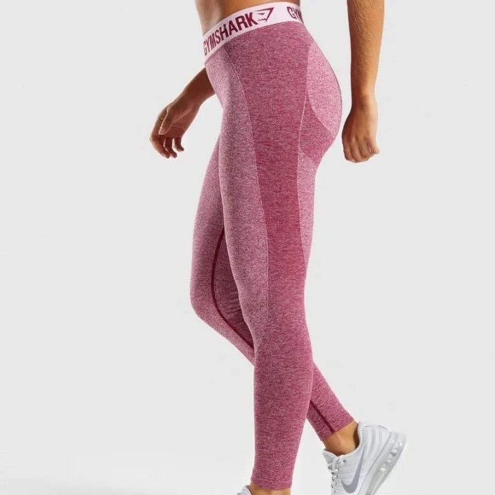 Gymshark Women's Heathered Pink Workout Leggings size medium